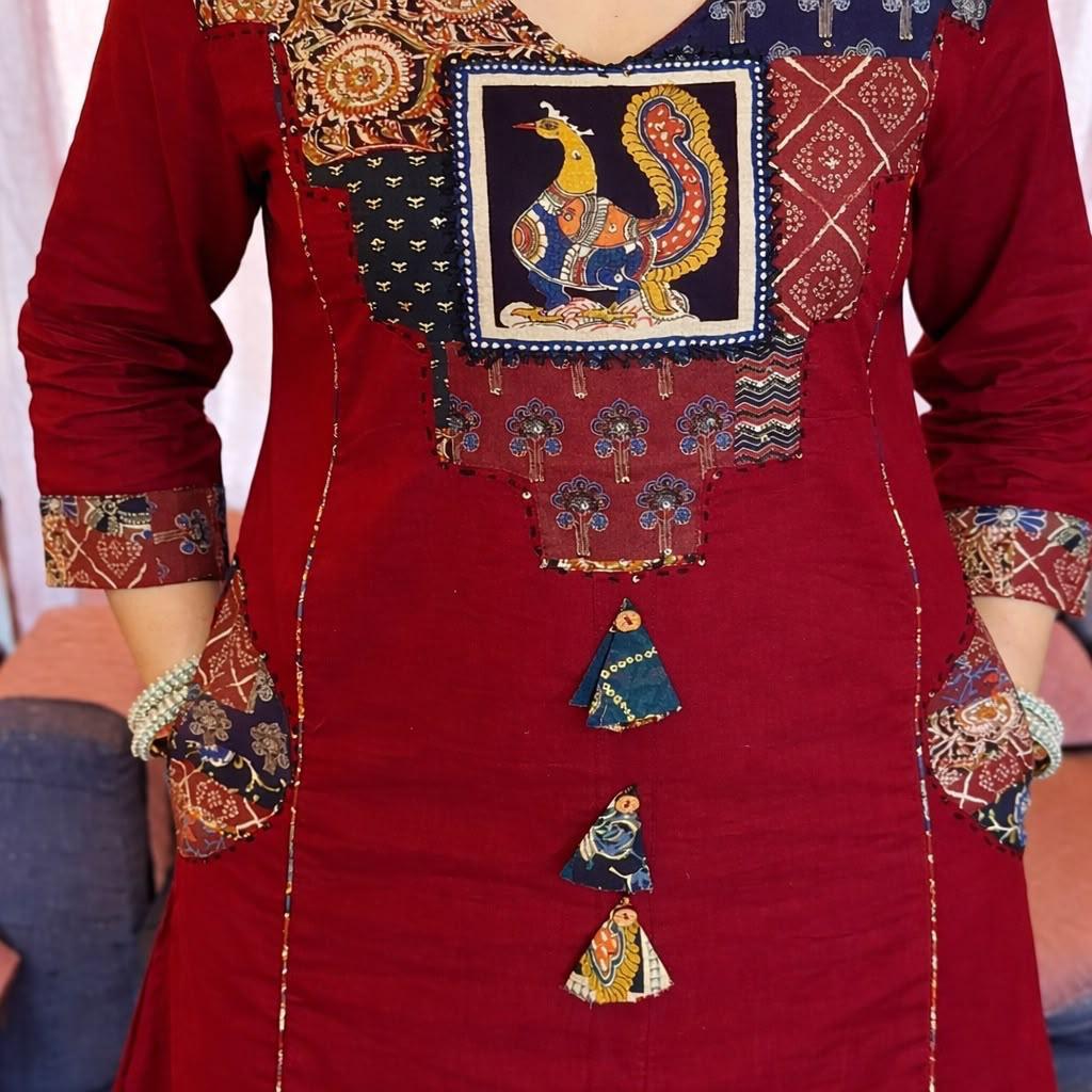 Cotton Kurta pent and Dupatta Sets