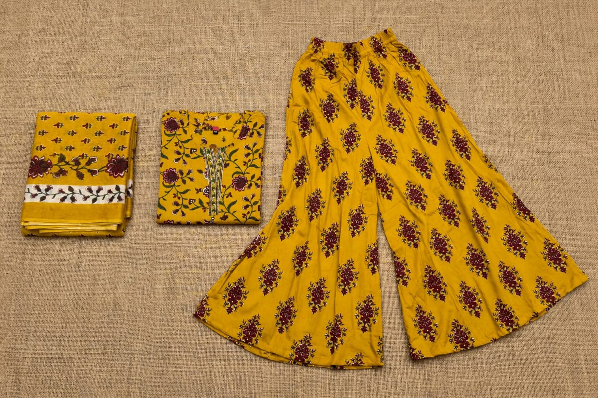 Cotton Kurta with skirt with malmal dupatta