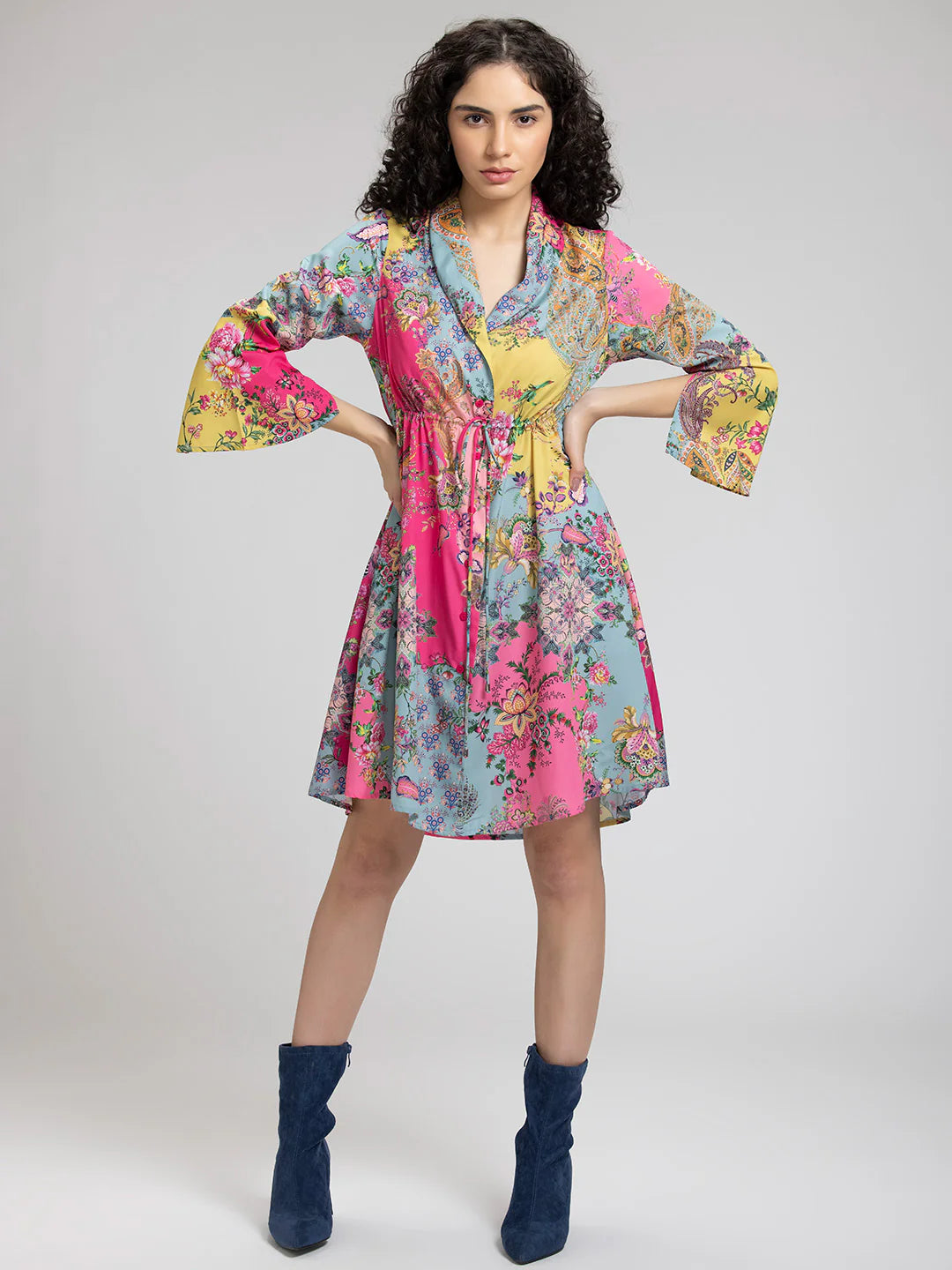 Empire Multicolour Floral Dress