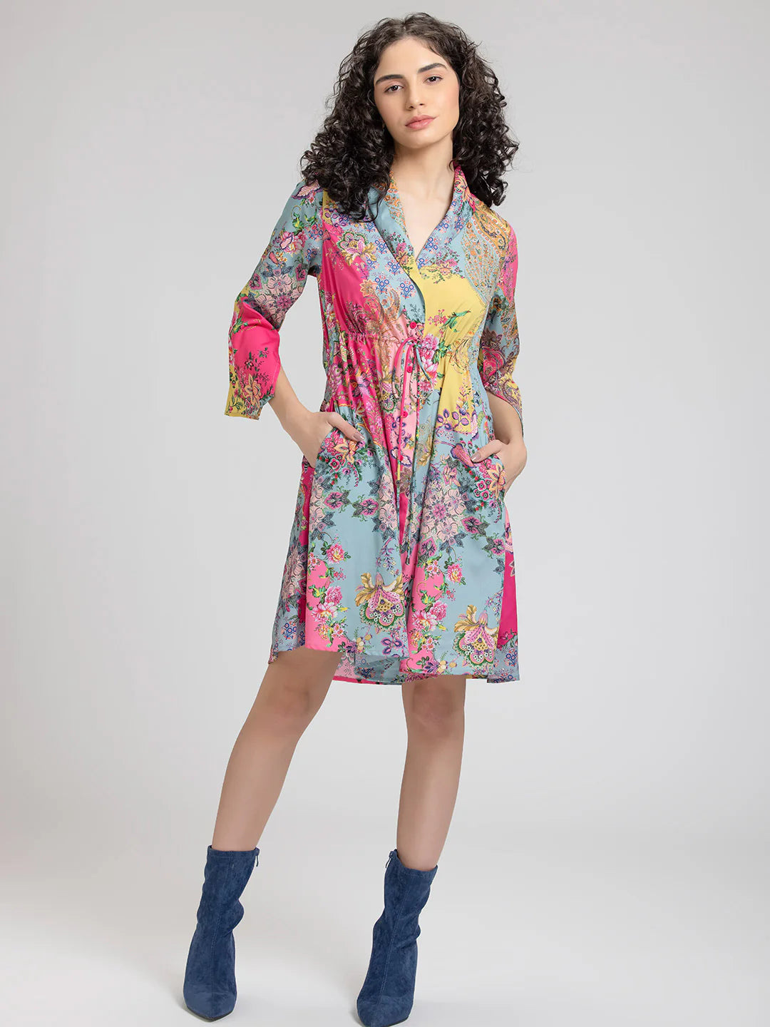 Empire Multicolour Floral Dress