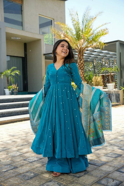 Arra Blue Suit Set - Buy Shree Wear For Women Online In India