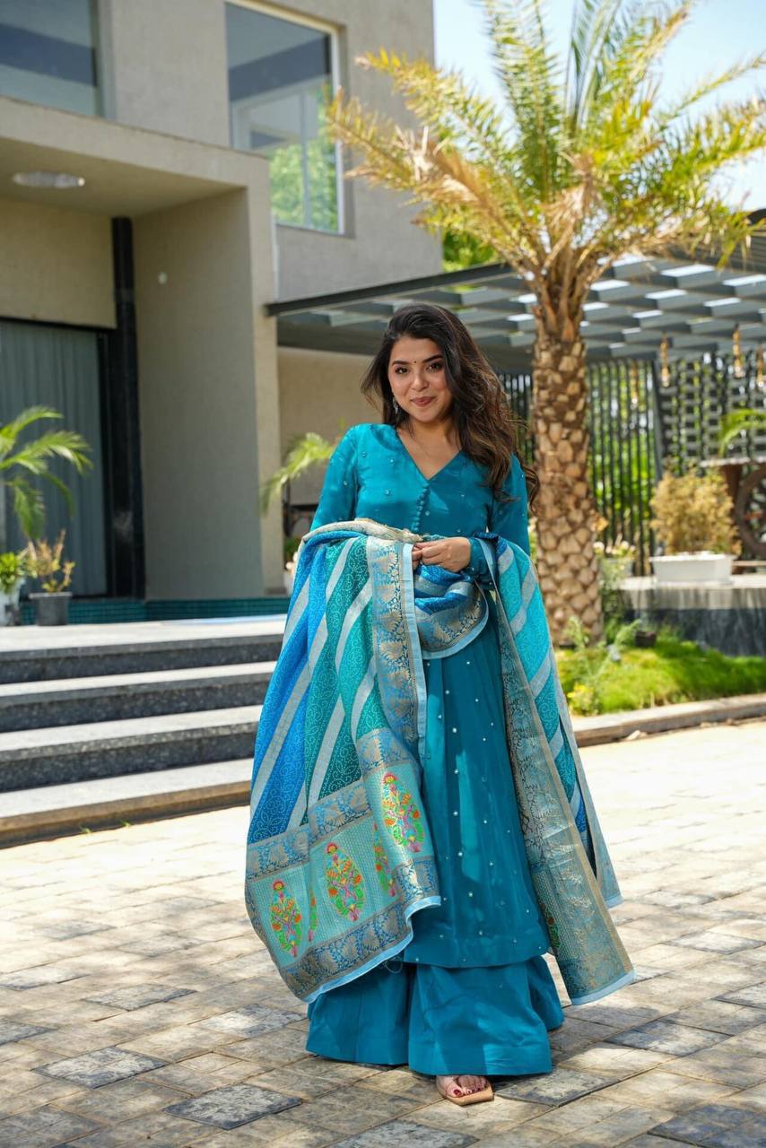 Arra Blue Suit Set - Buy Shree Wear For Women Online In India