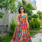 Rayon Gown With Full Flare and Multicolor Digital Print - Shree