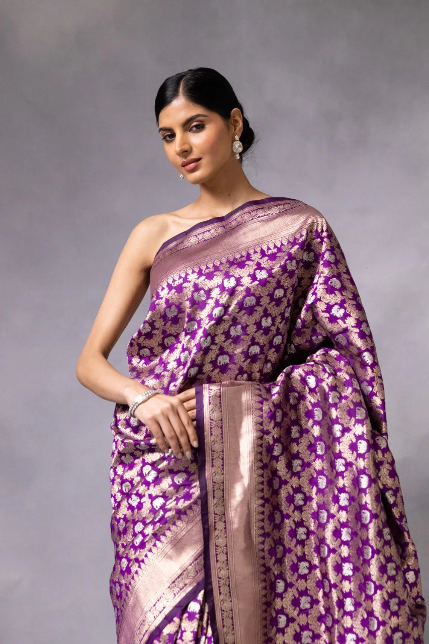 Women Kanajivarm Art Silk Saree