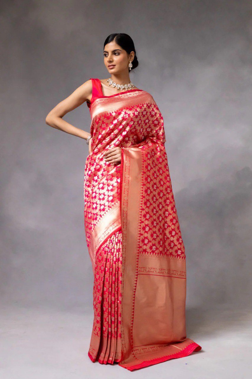 Women Kanajivarm Art Silk Saree