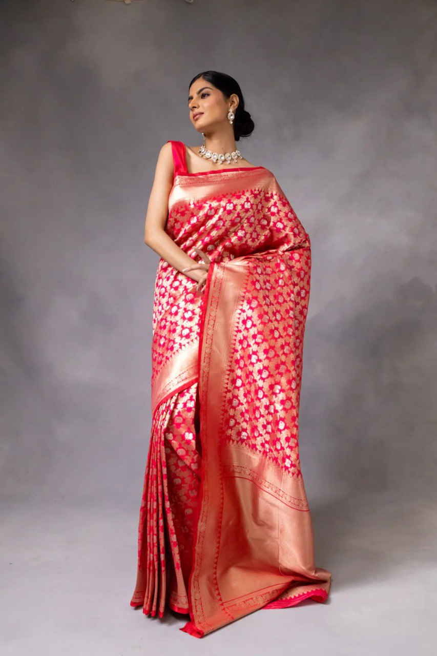 Women Kanajivarm Art Silk Saree