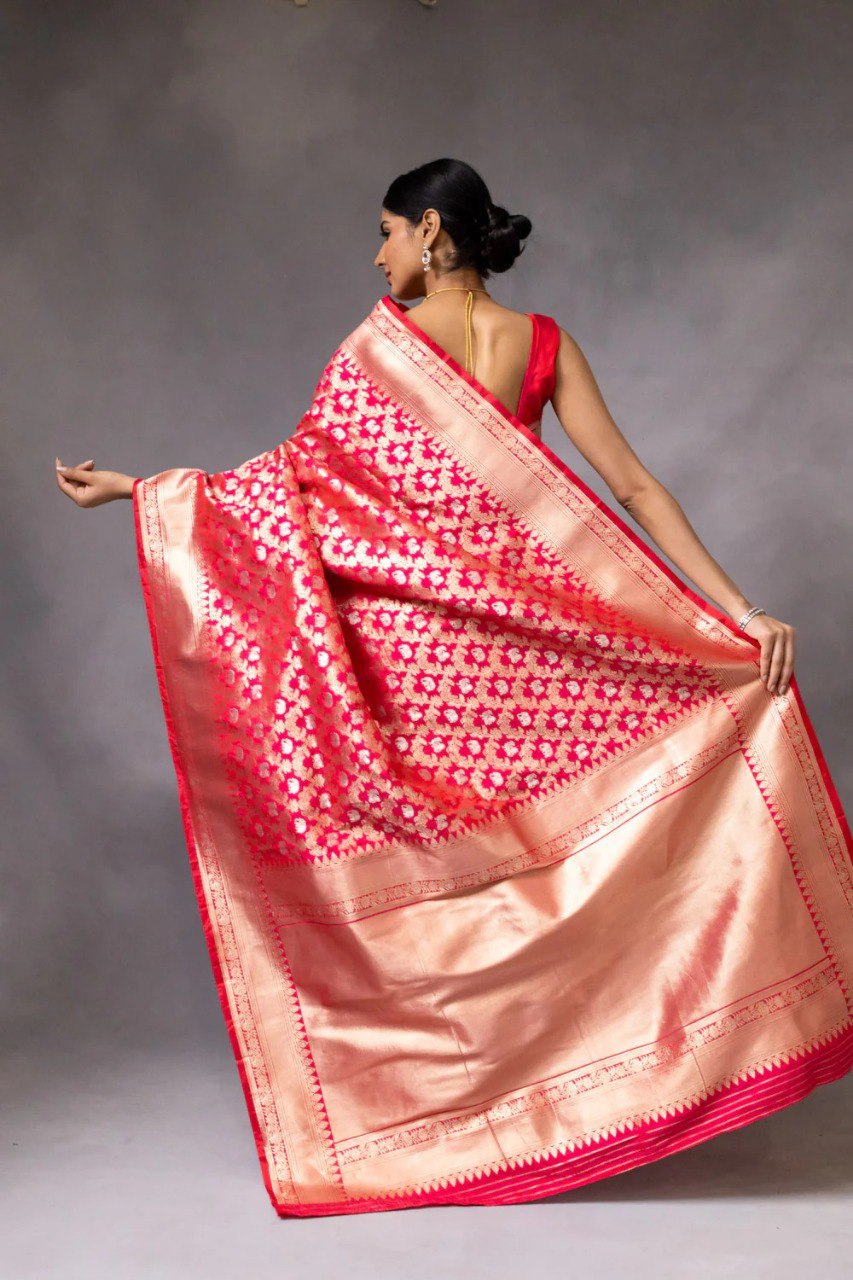 Women Kanajivarm Art Silk Saree