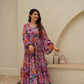 Purple Glory Chinon Maxi -Buy Designer Ethnic Wear For Women