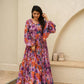 Purple Glory Chinon Maxi -Buy Designer Ethnic Wear For Women