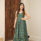 Gauhar Green Muslin Maxi Dress - Shree