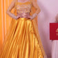 Wedding Wear Haldi Special Orange Color Lehenga Choli With Koti