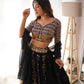 Stunning Black Evening Reception Party Special Lehenga Choli