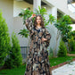 Buy Black Digital Printed Fully Flared Gown