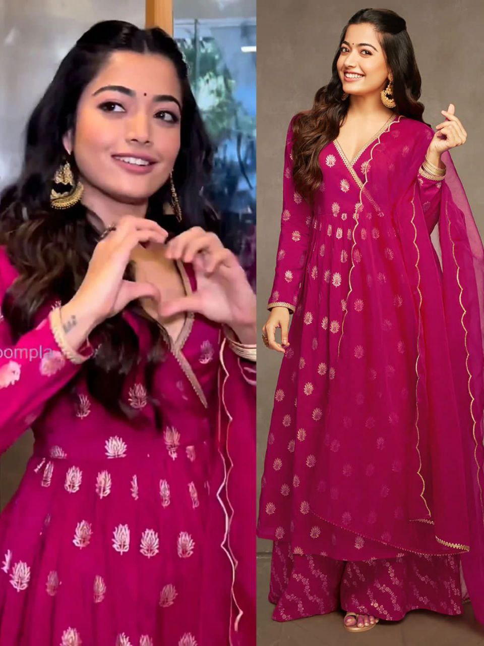 Rashmika Pink Suit - Shree Fashion