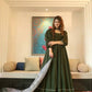 Teal Green Silk Maxi Set - shree fashion