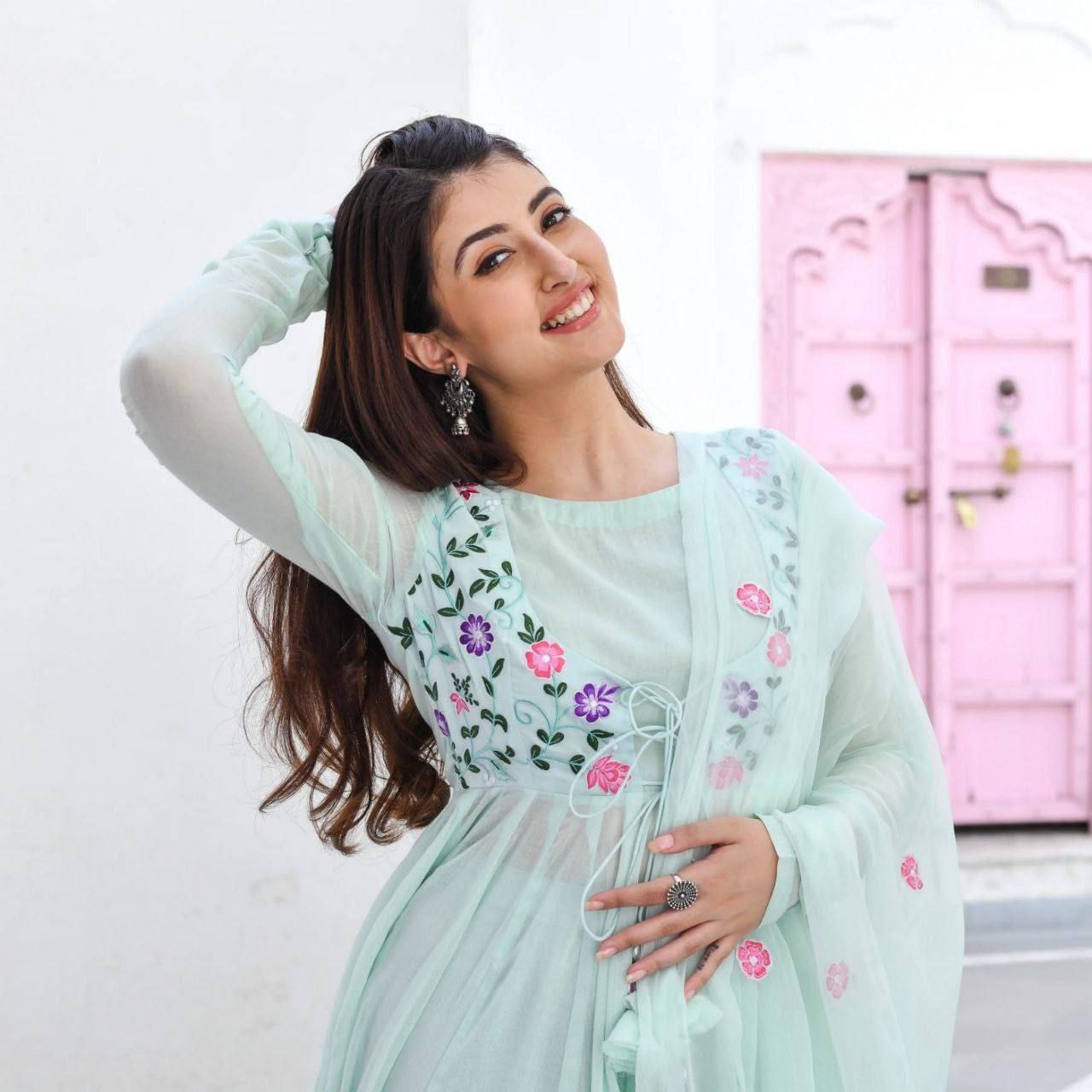 MINT EMBROIDERY SUIT - SHREE FASHION