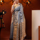 Dissemble Grey Soft Silk Saree With Adoring Blouse Piece