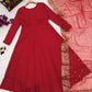 Luxurious Red Georgette Anarkali Dress For Special Occasions - Shree Fashion