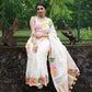 Woven Art Silk Saree in White