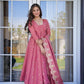 Pink Kurta Suit Sets For Women by SHREE FASHION