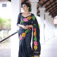 Woven Art Silk Saree in White