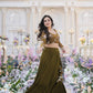 Radiant Olive Green Lehenga : A Stunning Wedding Gala Ensemble