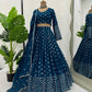 Shree Peacock Zariwork Georgette Readymade Lehenga Choli