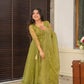 Green Organza Suit Set -Buy Shree Fashion