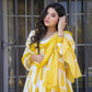 Yellow & White Kurta Suit Sets For Women By Shree Fashion