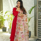 Velvet Red Suit Set -Shree Fashion