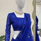 Elegant Blue Lehenga Saree - shree fashion