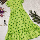 Green Floral Organza -by Shree Fashion