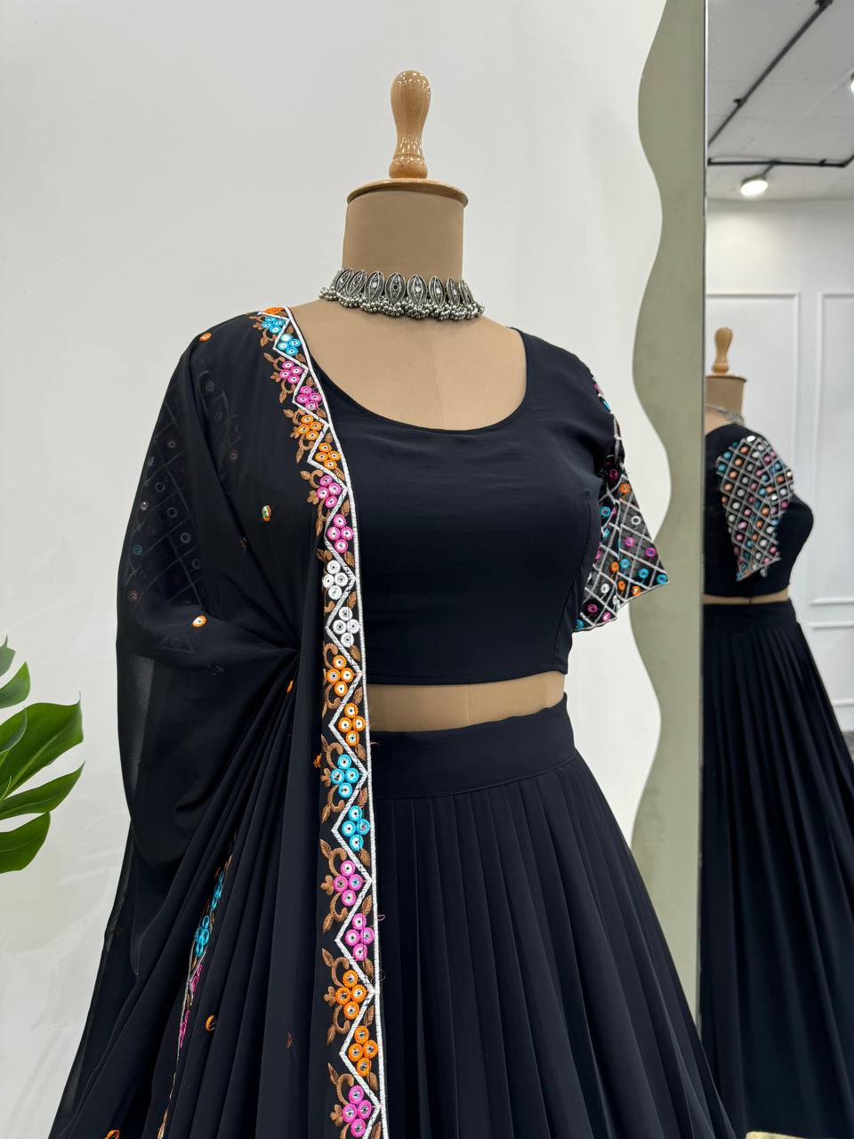 Women Designer Black Lehenga Choli