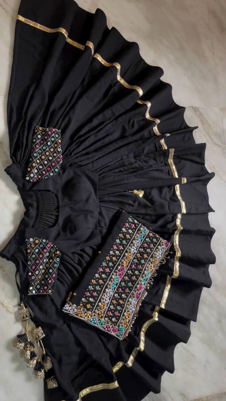 Women Designer Black Lehenga Choli