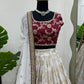 Red And White Designer Lehenga Choli - Buy shree fashion