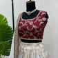 Red And White Designer Lehenga Choli - Buy shree fashion