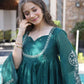 Alluring Green Chanderi Suit Set - Buy Shreefashion