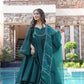 Alluring Green Chanderi Suit Set - Buy Shreefashion