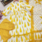 Yellow & White Kurta Suit Sets For Women By Shree Fashion