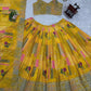 Yellow Color Thread Sequins Work Trendy Silk Designer Lehenga Choli