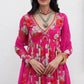 Pink Floral Sharara Set - shree fashion