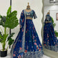 Hevay Blue Blossom Dream Choli