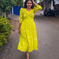 Premium Yellow Woven Dress