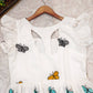 White Butterfly Frock Style