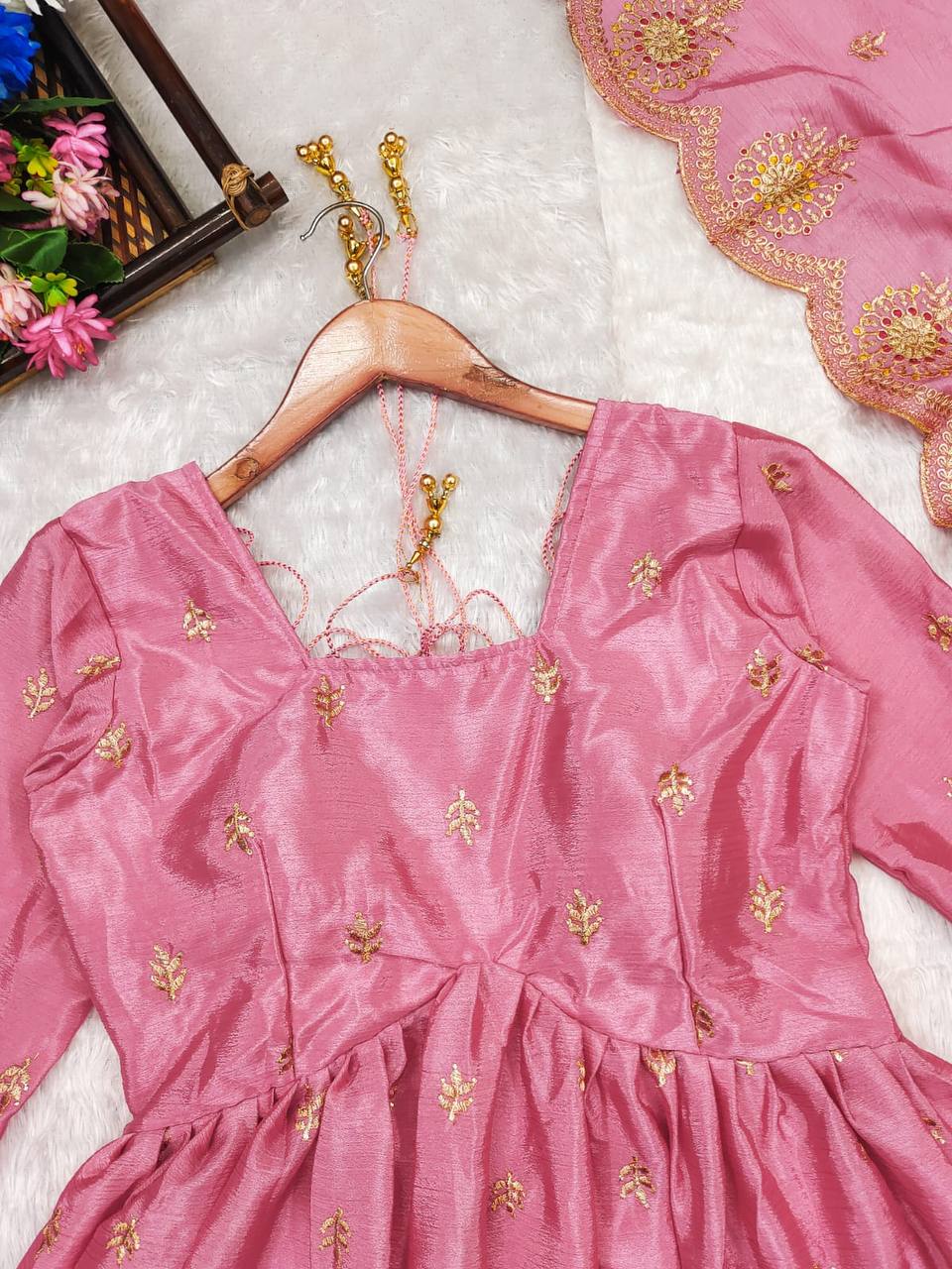 Pink Kurta Suit Sets For Women by SHREE FASHION