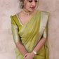 Banarasi Cotton Silk Saree(Green)