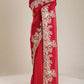 Luxuriant Sequence Red Color Saree