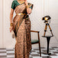 Rayon Light Brown Saree - Elegant & Comfortable Traditional Saree for Special Occasions