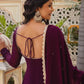 Purple Color Georgette With Sequence Work Anarkali Suit