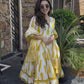 Yellow & White Kurta Suit Sets For Women By Shree Fashion